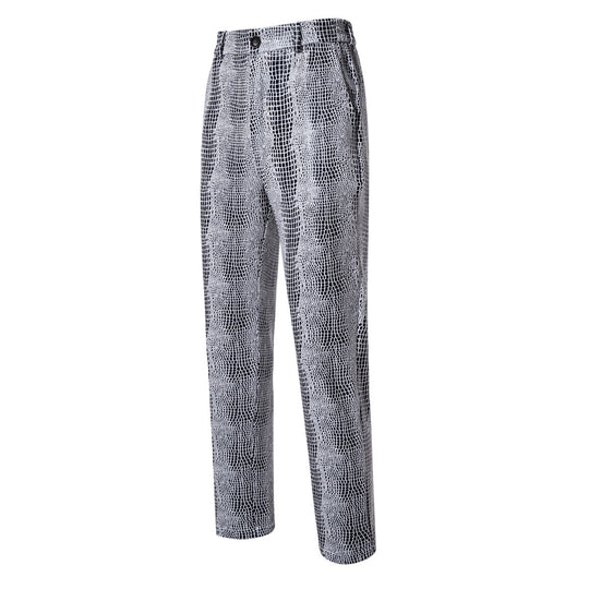 Herren Zweiteiliges Glamour-Anzugset mit metallischem Kroko-Effekt und schmaler Silhouette Shop Nory