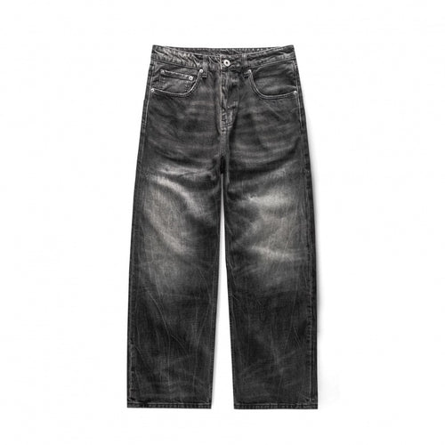 Herren Locker geschnittene Straight-Jeans im Workwear-Stil mit Used-Effekt Shop Nory
