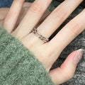 Damen filigraner Silberring mit elegantem Flechtmuster Shop Nory