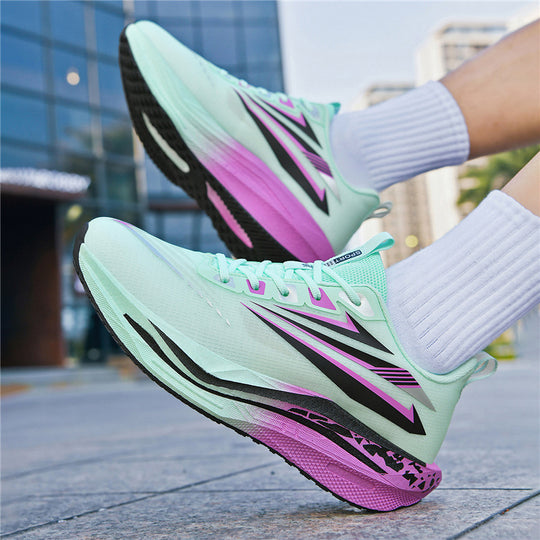 Herren Leichter gedämpfter Straßenlauf-Sneaker mit hoher EVA-Plateausohle und atmungsaktivem gestricktem Obermaterial Shopy Nory