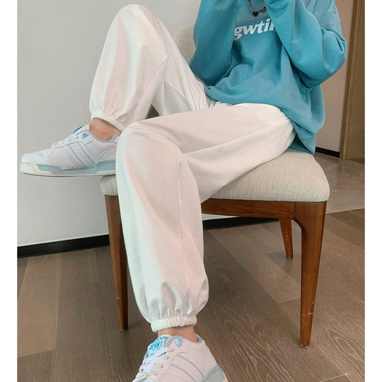 Damen nan relaxed-fit Sweatpants mit elastischem Kordelbund, seitlichen Eingriffstaschen und abgesteppten Saumnähten Shop Nory