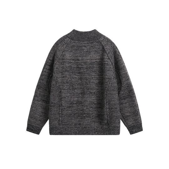 Unisex Strick‑Zipjacke mit Stehkragen, Raglanärmeln und gerippten Bündchen Shop Nory