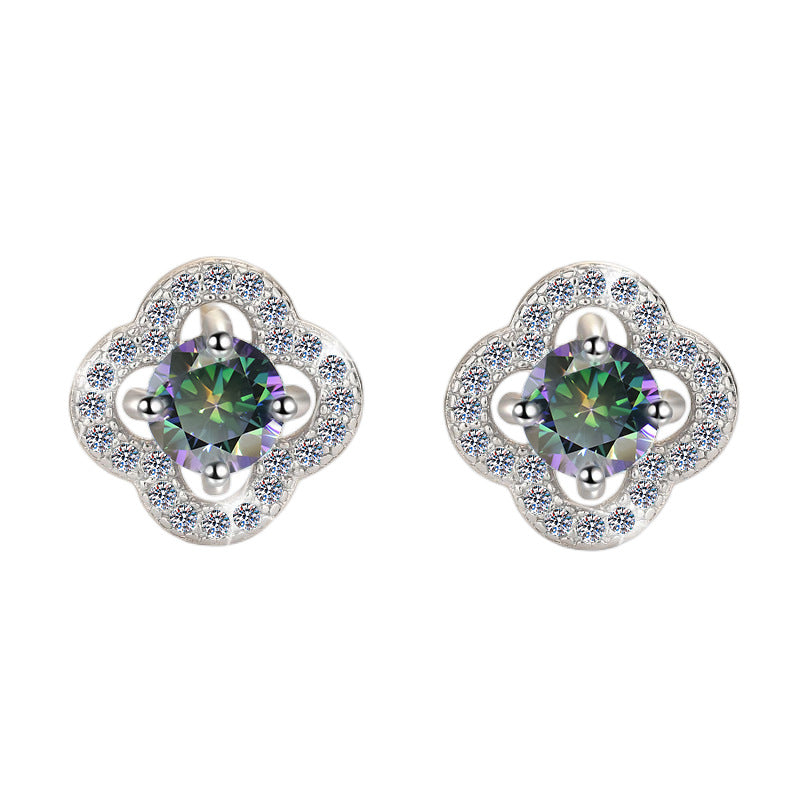 Damen Ohrringe mit kunstvollem Blumenmuster Shop Nory