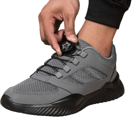 Herren Sportlicher Mesh-Oberflächen Sneaker mit Drehverschluss-Schnürsystem und stoßdämpfender Leichtsohle Shop Nory
