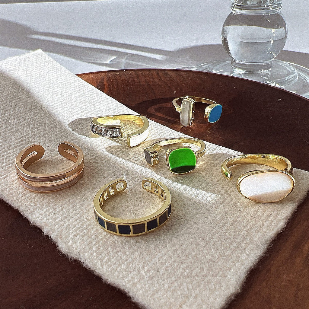 Damenring mit einzigartigem doppeltem Design Shop Nory