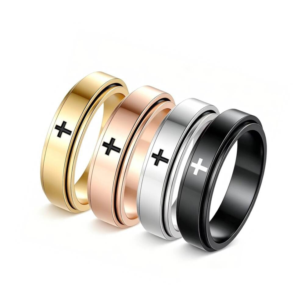 Herren Spinner Ring mit modernem, künstlerischem Design Shop Nory