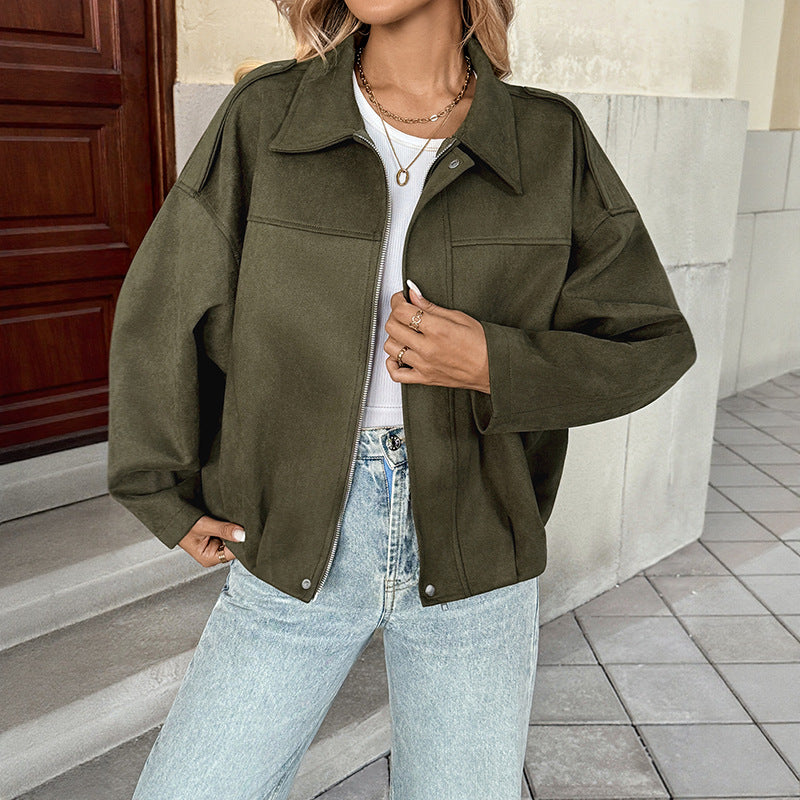 Damen Trendige Overshirt Jacke Shop Nory