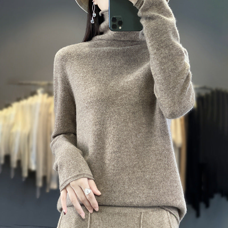 Damen Weicher Feinstrick-Rollkragenpullover mit kaschmirähnlicher Haptik und verlängerten Bündchen Shop Nory