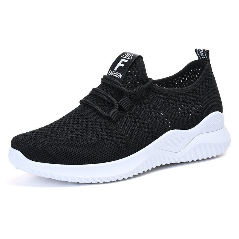 Damen nan ultraleichter 3D-Strick Slip-On Sneaker mit elastischer Schnürung, Zuglasche und dämpfender EVA-Mittelsohle Shop Nory