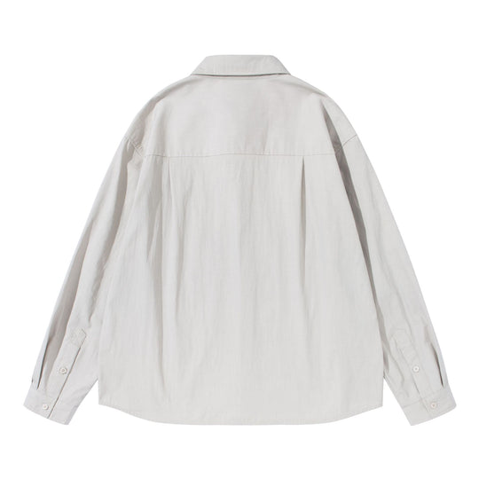 Unisex Boxy-Baumwollmix Hemd im Oversize-Schnitt mit Kentkragen Shop Nory