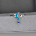 Damen Ring mit schimmerndem Mond und funkelnden Sternen Shop Nory