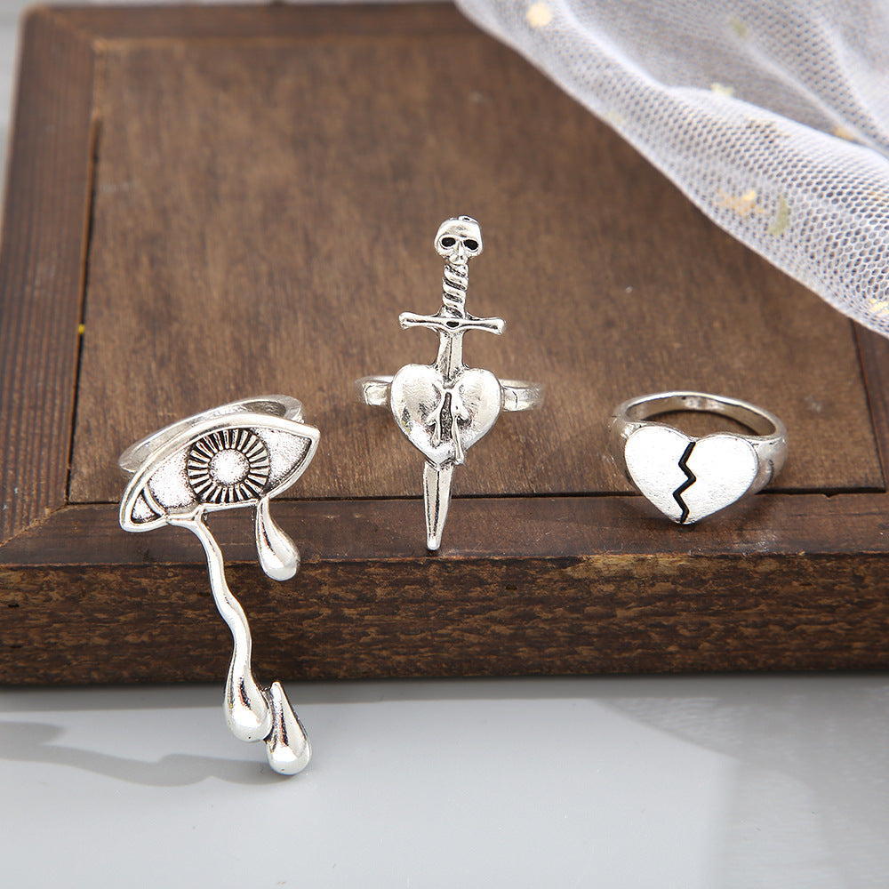 Damen Ring-Set mit stilvollen und kunstvoll gestalteten Designs Shop Nory