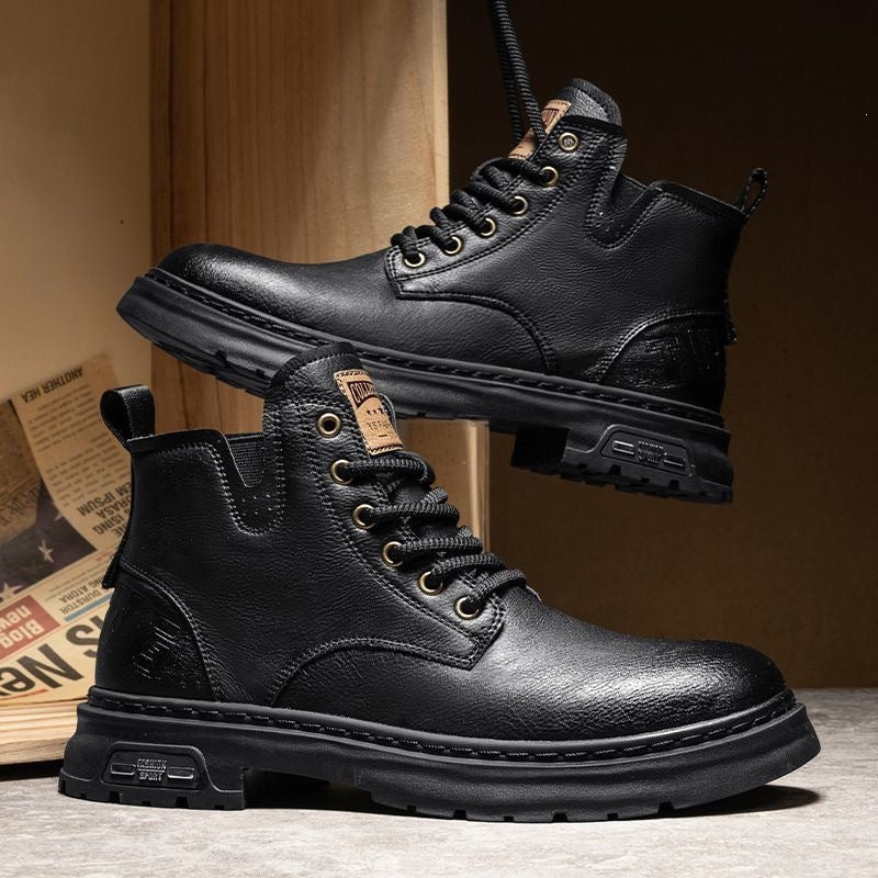 Herren Robuste Leder Stiefel Shop Nory