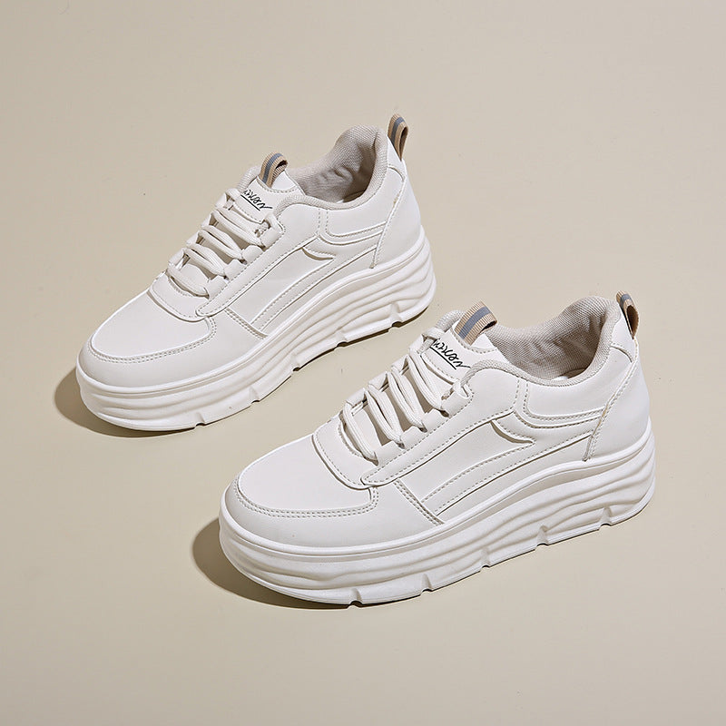 Damen Komfortable Plateau-Sneakers mit atmungsaktivem Obermaterial