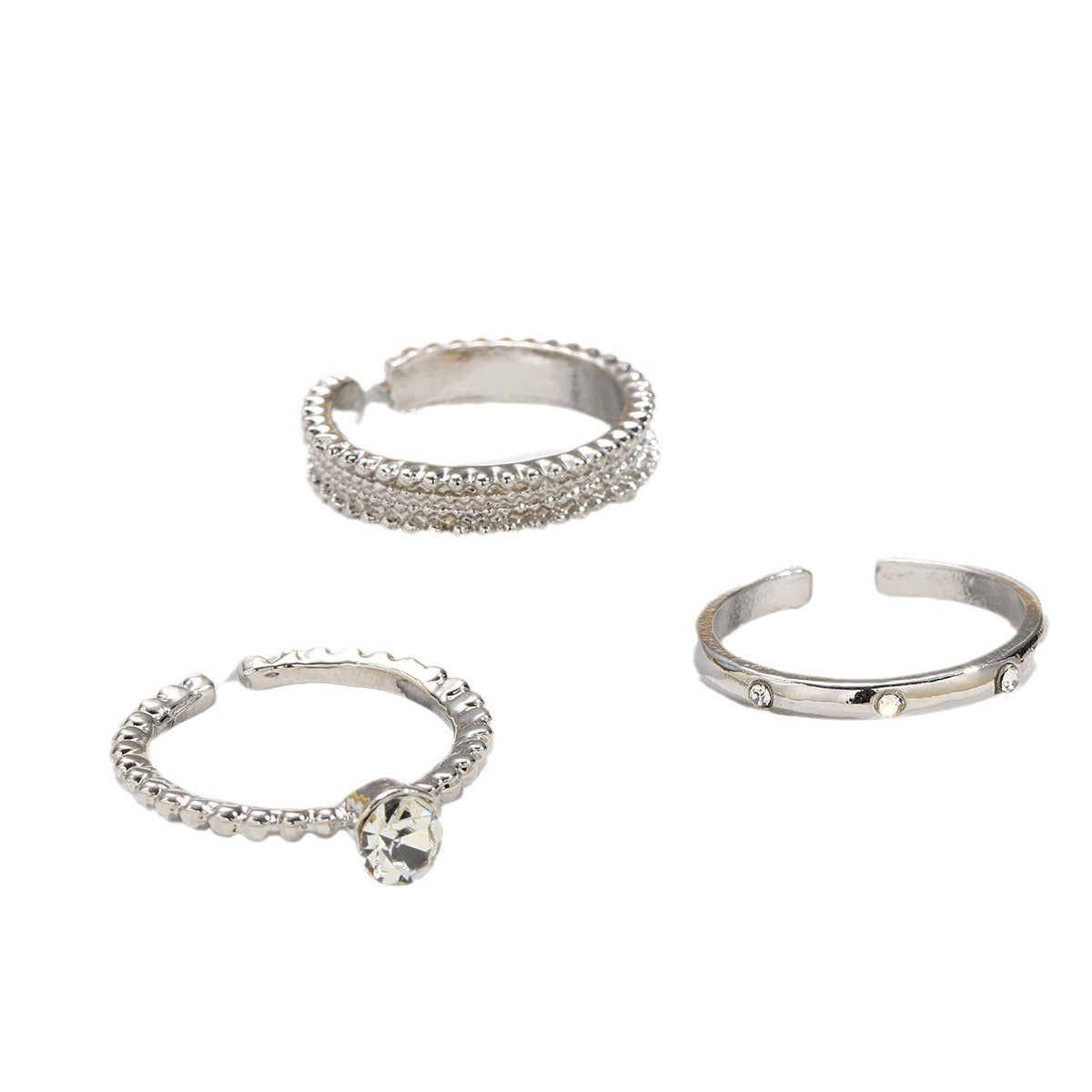 Damen Ring-Set mit funkelnden Zirkonia und elegantem Design Shop Nory
