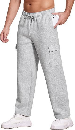 Herren nan komfortable Cargo-Loungehose mit elastischem Bund, Kordelzug, geradem Bein und aufgesetzten Klappentaschen Shop Nory