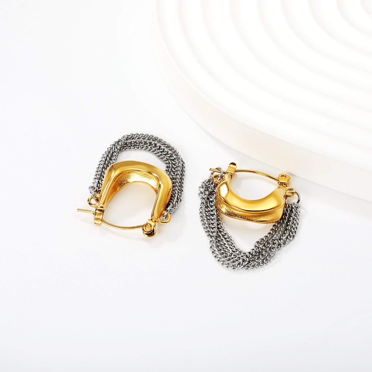 Damen Hängende Ohrstecker mit funkelnden Zirkonia und edlen Anhängern Shop Nory