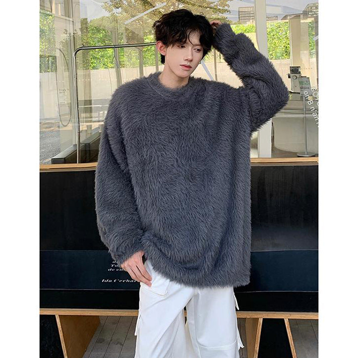 Damen Gemütlicher Oversized-Pullover mit flauschiger Textur Shop Nory