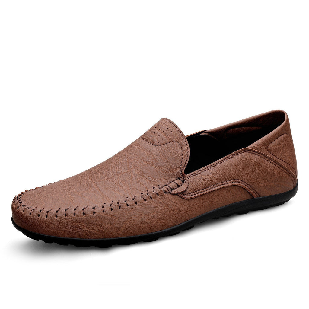 Herren Mokassins aus weichem Leder mit rutschfester Sohle