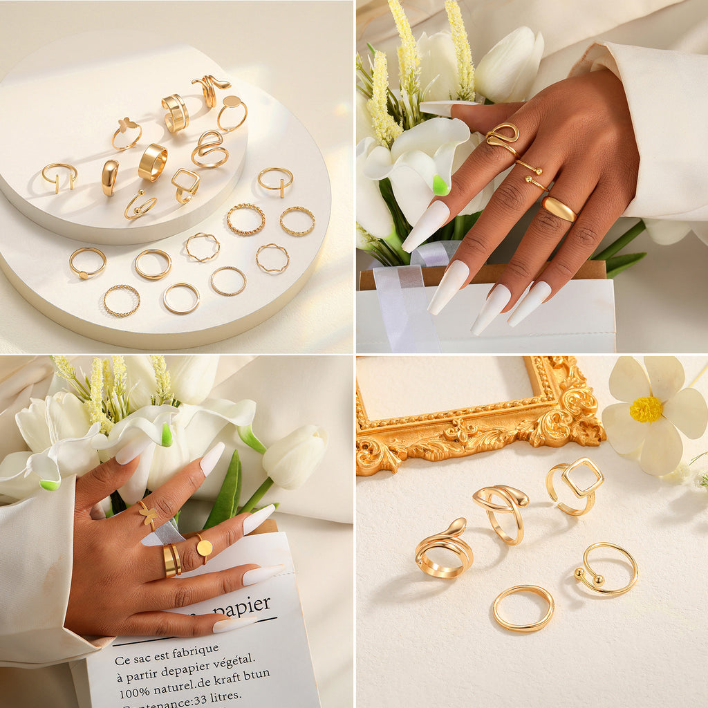 Damen Ring-Set mit filigranen und modischen Designs Shop Nory