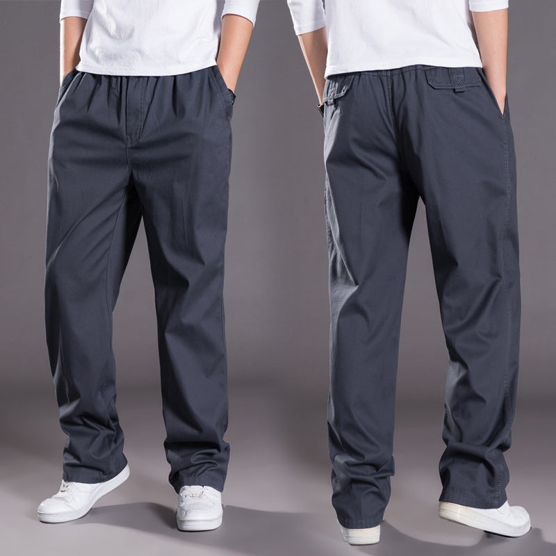 Herren Relaxed-Fit Freizeit-Chinohose mit elastischem Tunnelzug, vorgeformtem Bund und geradem Bein Shop Nory