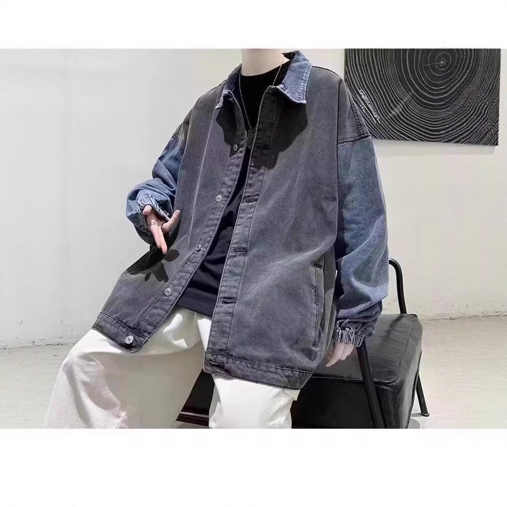 Herren Lässige Oversized Jeansjacke Shop Nory