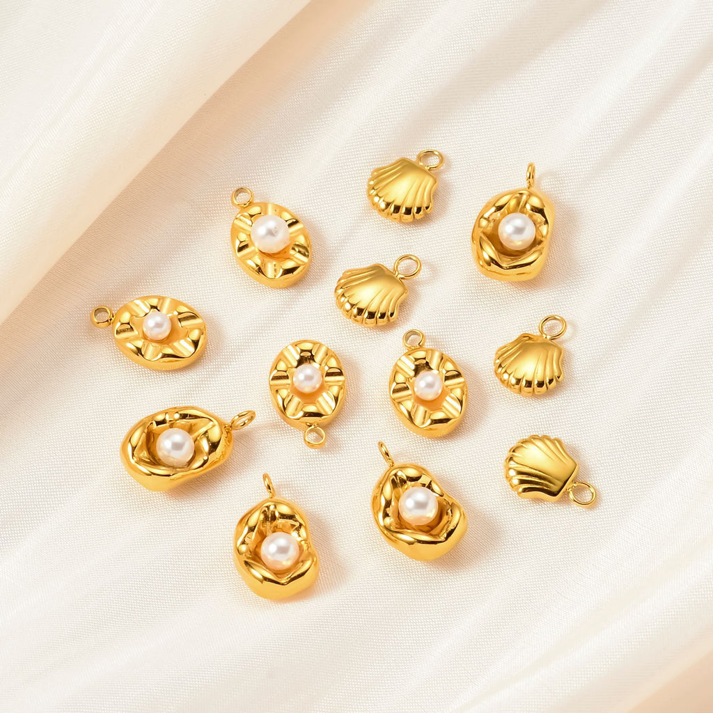 Damen Muschelanhänger aus hochwertigem Gold Shop Nory