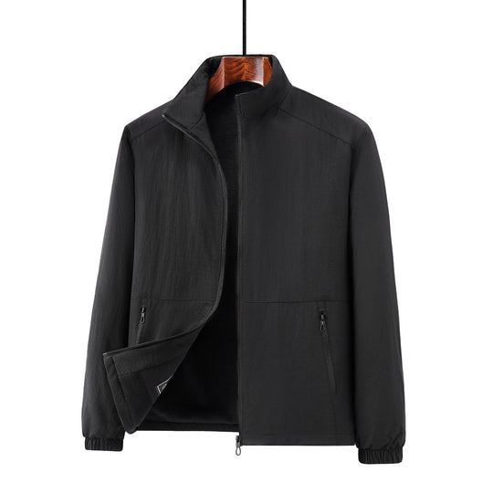 Herren Leichte Übergangsjacke mit Fleece-Innenfutter und Stehkragen Shop Nory