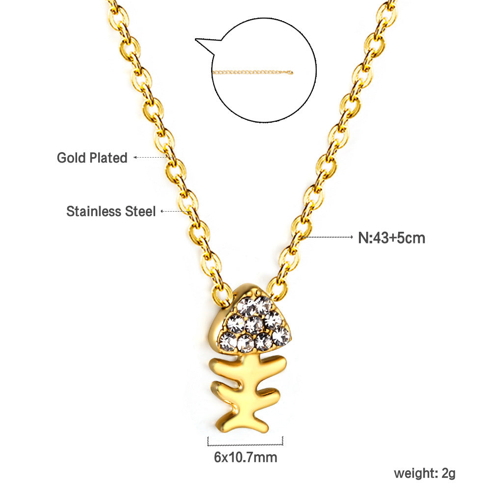 Damen Halskette mit liebevollem Herzmotiv aus goldplattiertem Edelstahl und funkelnden Zirkonia Shop Nory