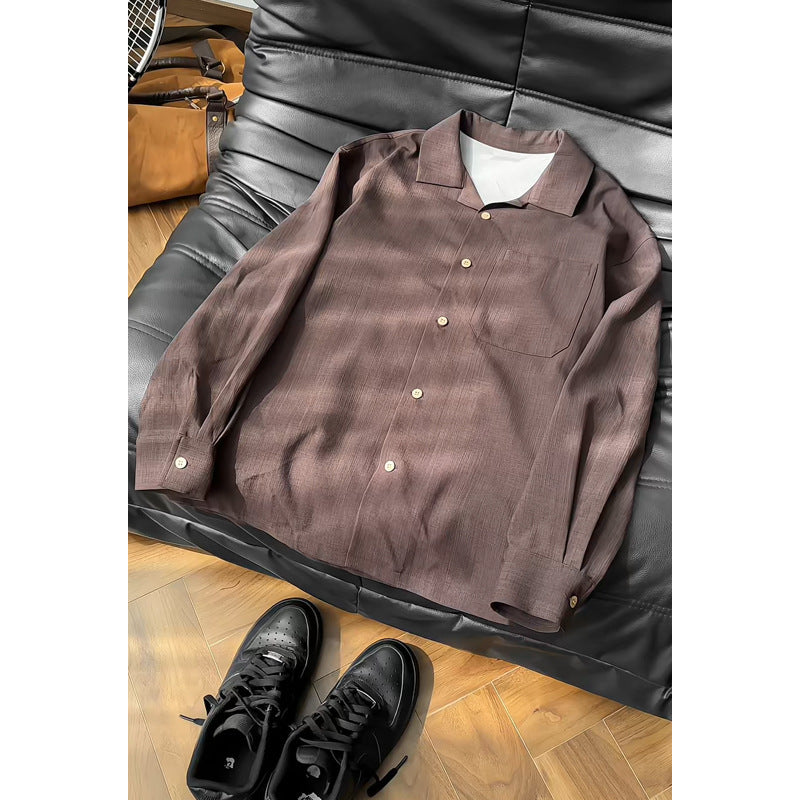 Herren Elegante und lässige Langarmbluse Shop Nory
