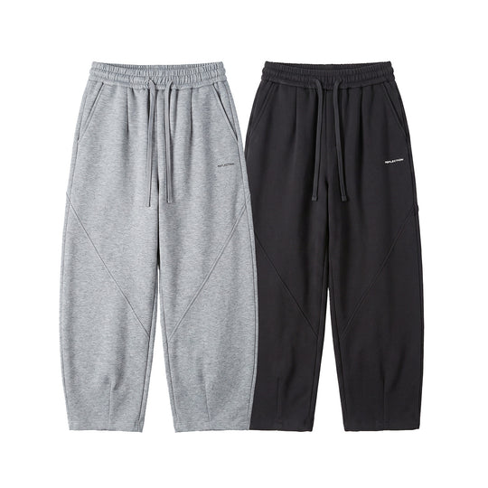 Herren Locker geschnittene Jogginghose mit Tunnelzug, Zierrnähten und Eingrifftaschen Shop Nory