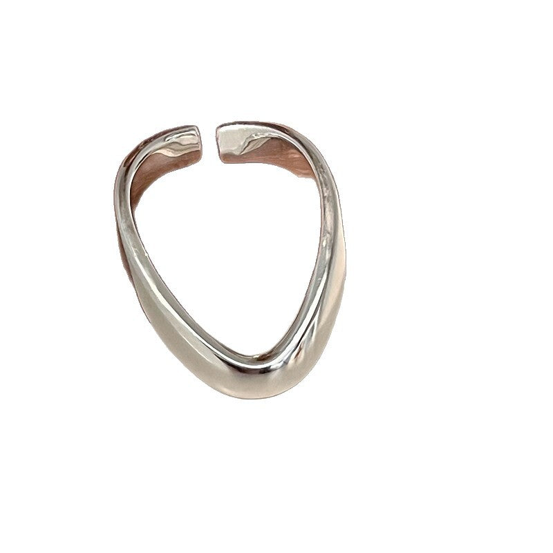 Damen eleganter offener Ring aus hochwertigem Edelstahl Shop Nory