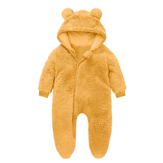 Kleinkind Fleece Overall mit Bärenohren