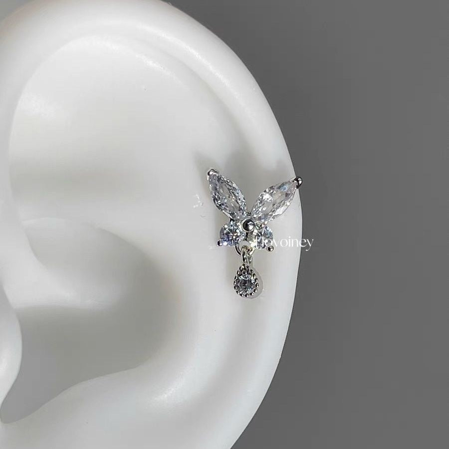 Damen Funkelnde Ohrstecker im Hasenmotiv Shop Nory
