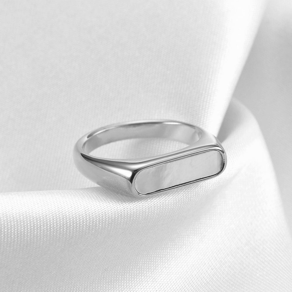 Herren Siegelring mit elegantem, poliertem Onyx-Einsatz Shop Nory