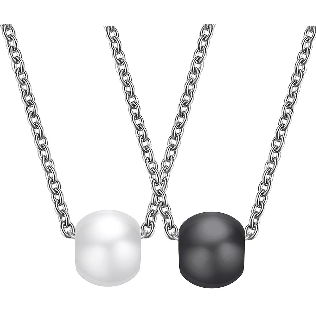 Damen Halskette mit stilvollem Anhänger aus hochwertigem Edelstahl Shop Nory