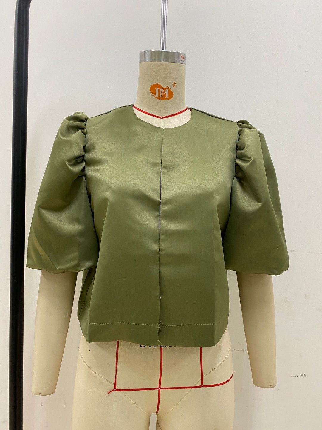 Damen stilvolle Bluse mit puffärmeln
