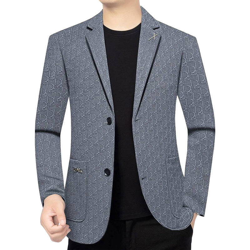 Herren Modernes Einreihiges City-Blazer mit aufgesetzten Taschen und leichter Halbfütterung Shop Nory