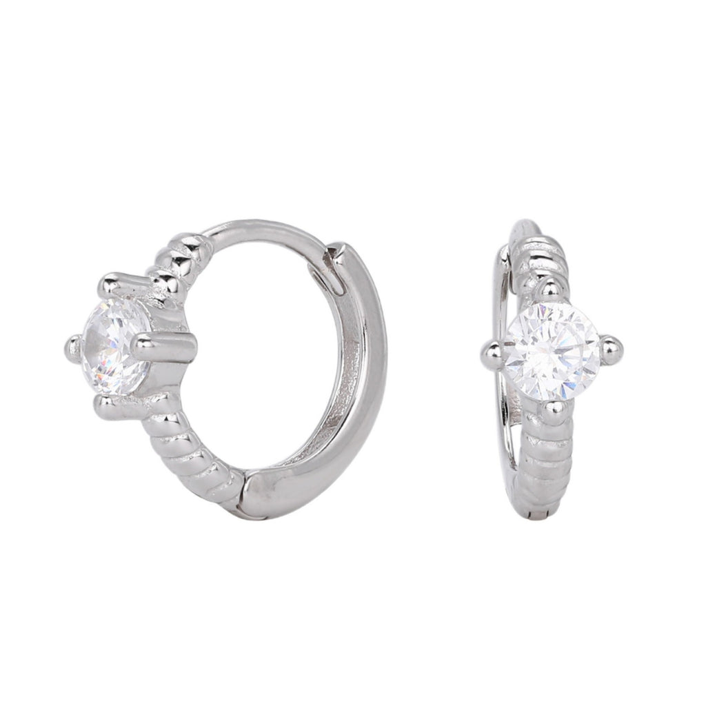 Damen Ohrhänger mit hochwertigem Zirkon und goldfarbener Fassung Shop Nory