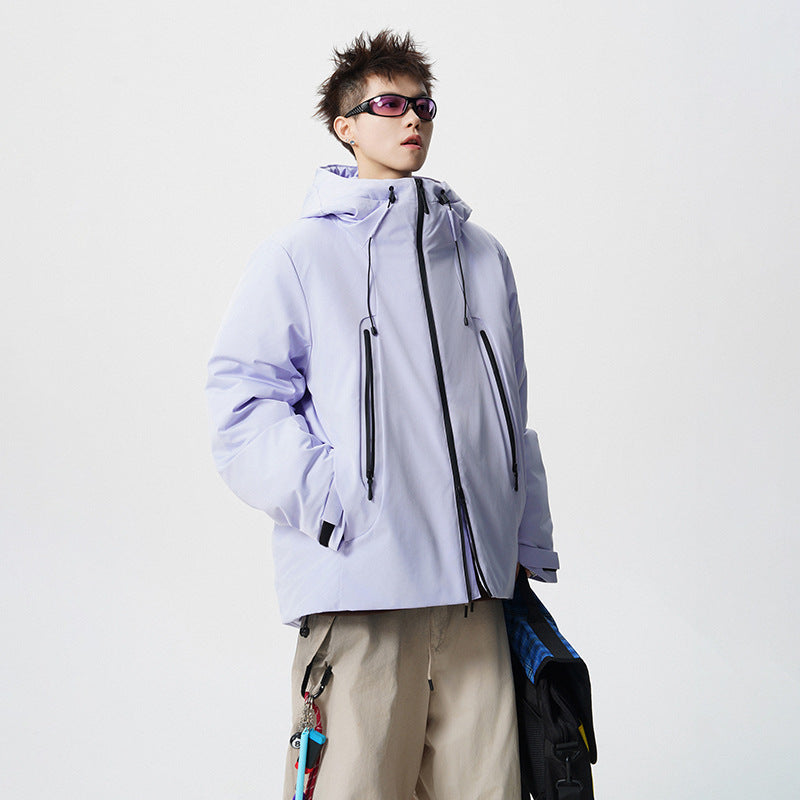 Herren wattierte, wasserabweisende Tech-Outdoorjacke mit Kapuze Shop Nory