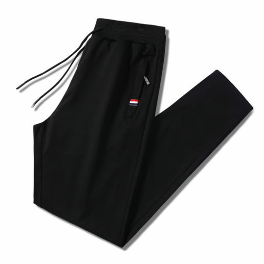 Herren Slim-Fit Jogginghose mit elastischem Rippbund, Kordelzug und Reißverschlusstaschen Shop Nory