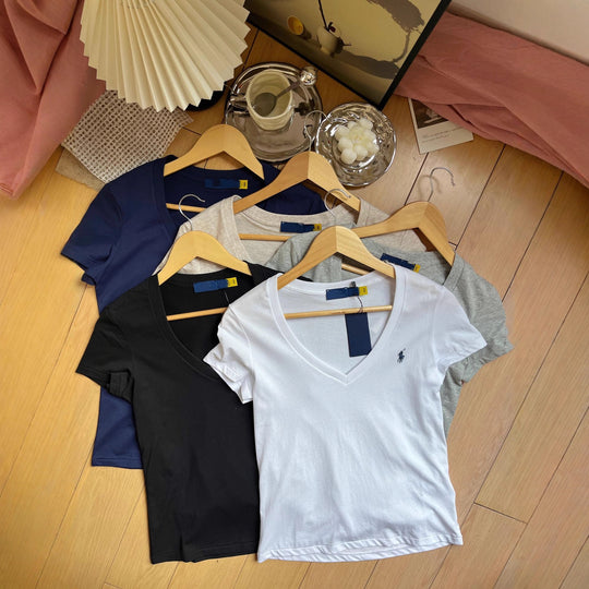 Damen V-Ausschnitt T-Shirt Shop Nory 1787928014