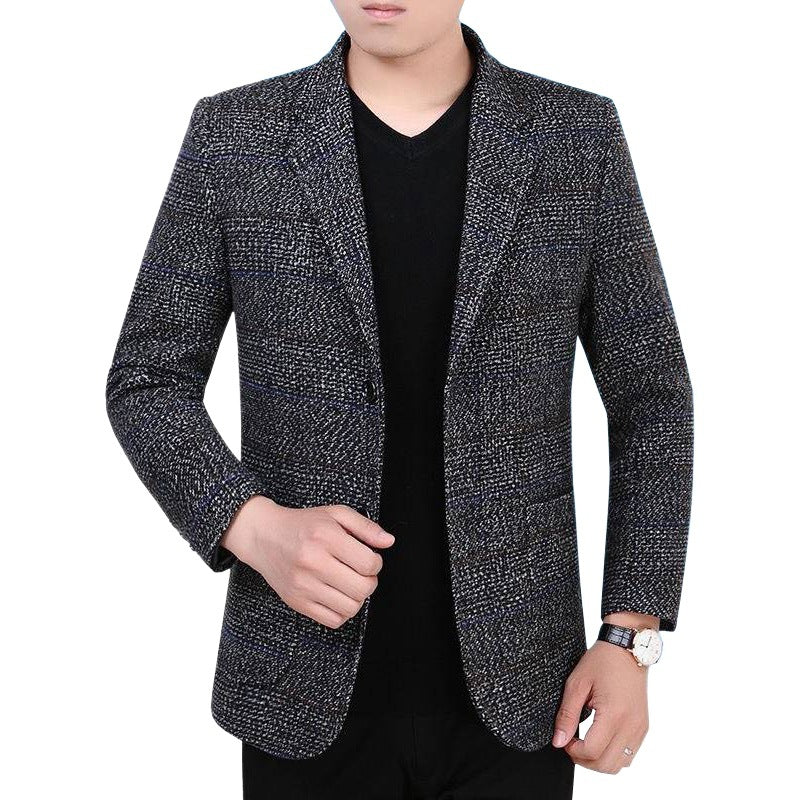 Herren Sakko mit Glencheckmuster schlanke Schnittführung und Zweiknopf-Silhouette Shop Nory
