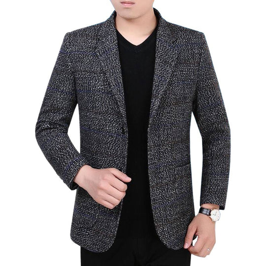 Herren Sakko mit Glencheckmuster schlanke Schnittführung und Zweiknopf-Silhouette Shop Nory