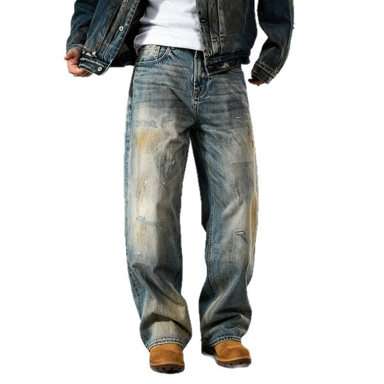 Herren Weit geschnittene Slim-Fit Jeans Shop Nory