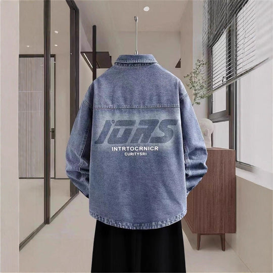 Herren Lässige Denim-Jacke Shop Nory