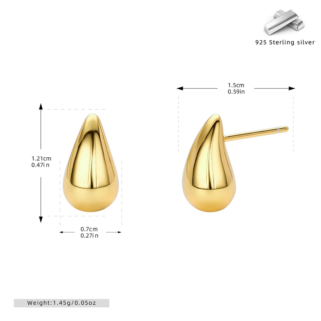 Damen Ohrstecker im eleganten Tropfen-Design Shop Nory