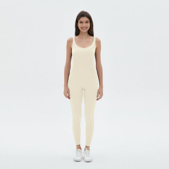 Damen figurbetontes Jumpsuit mit Spaghettiträgern