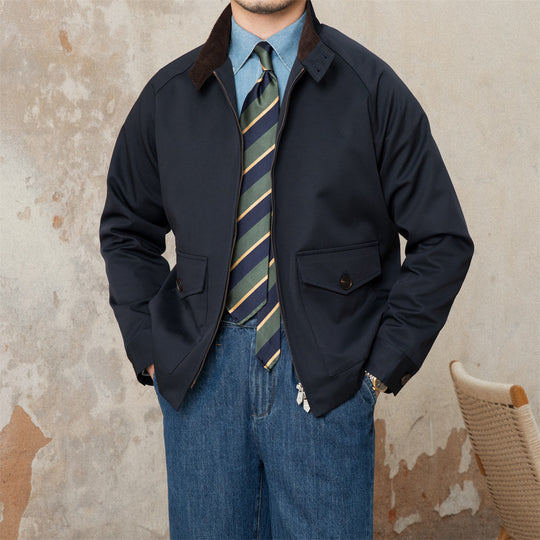Herren Kurzblouson mit Cordkragen, Pattentaschen und Reißverschluss Shop Nory