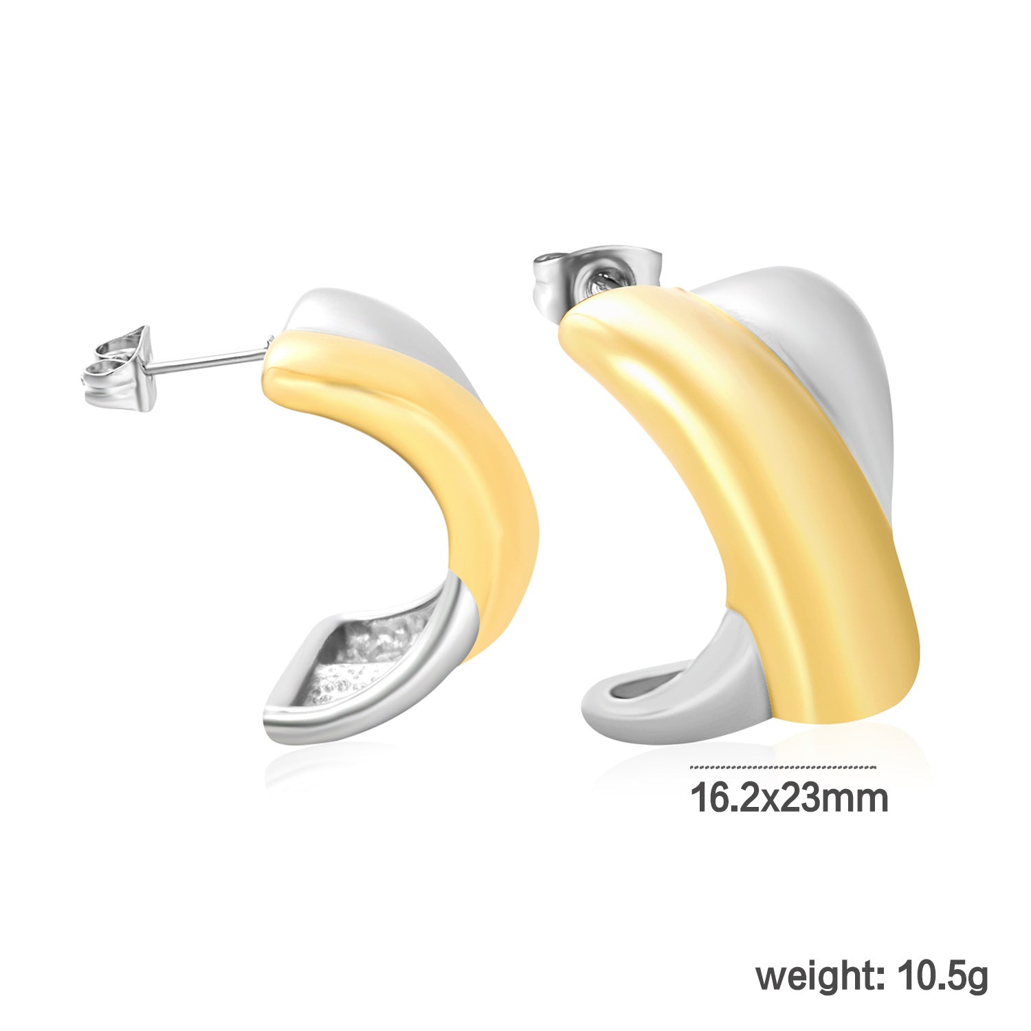 Damen Ohrstecker mit elegantem Sonnenstrahlen-Design und Perlenmittelpunkt Shop Nory